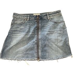 Free People We The Free Mini Denim Skirt
